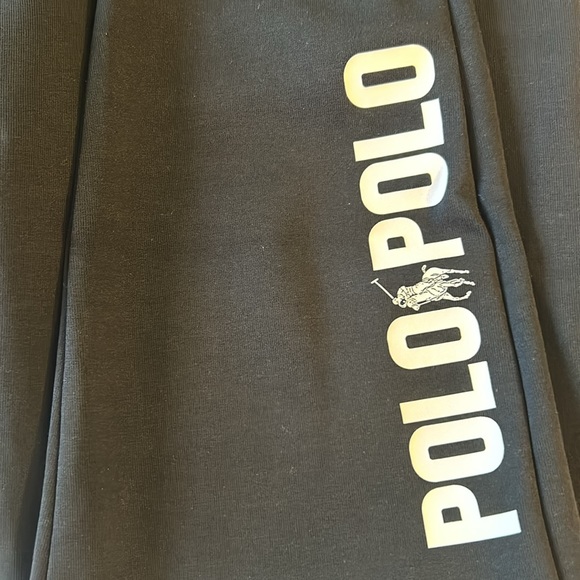 Polo Ralph Lauren Medium Joggers Black White and Red Color Block Sweatpants NWT - Picture 5 of 7